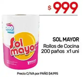 Nini Mayorista Sol mayor rollos de cocina oferta