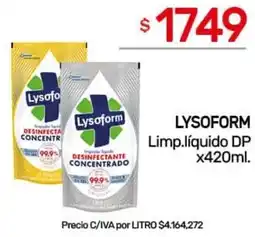 Nini Mayorista Lysoform limp.líquido dp oferta