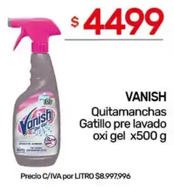 Nini Mayorista Vanish quitamanchas gatillo pre lavado oxi gel oferta