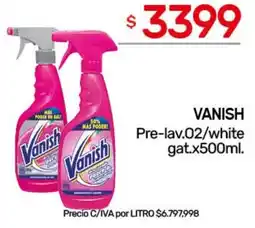 Nini Mayorista Vanish pre-lav.02/white gat. oferta