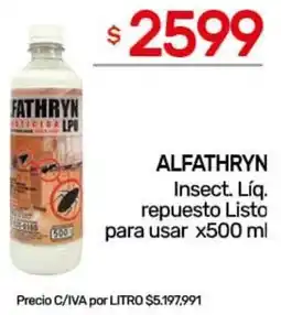 Nini Mayorista Alfathryn insect. líq. repuesto listo para usar oferta