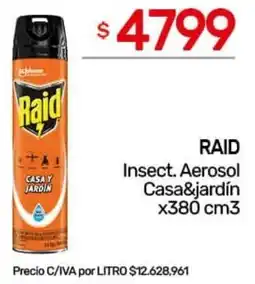 Nini Mayorista Raid insect. aerosol casa & jardín oferta