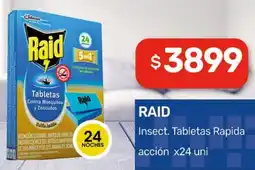 Nini Mayorista Raid insect. tabletas rapida acción oferta