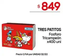 Nini Mayorista Tres patitos fosforo tricampeón oferta