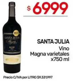 Nini Mayorista Santa julia vino magna varietales oferta