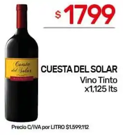 Nini Mayorista Cuesta del solar vino tinto oferta