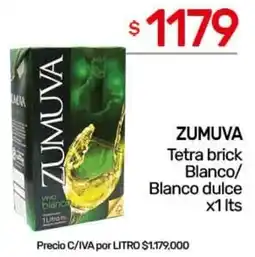Nini Mayorista Zumuva tetra brick blanco/ blanco dulce oferta