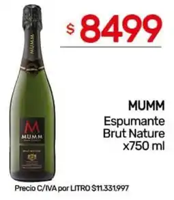 Nini Mayorista Mumm espumante brut nature oferta