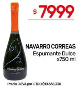 Nini Mayorista Navarro correas espumante dulce oferta