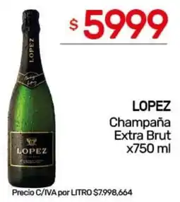 Nini Mayorista Lopez champaña extra brut oferta