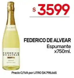 Nini Mayorista Federico de alvear espumante oferta