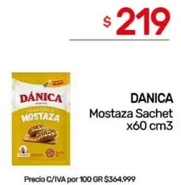 Nini Mayorista Danica mostaza sachet oferta