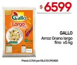 Nini Mayorista Gallo arroz grano largo fino oferta