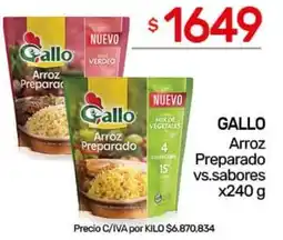 Nini Mayorista Gallo arroz preparado preparado vs.sabores oferta