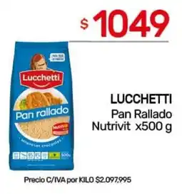 Nini Mayorista Lucchetti pan rallado nutrivit oferta