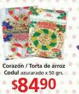 Corazón Torta De Arroz Codul
