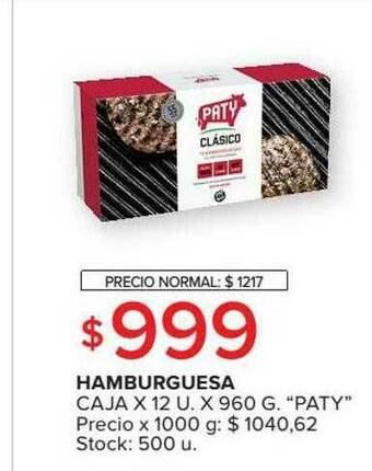 Carrefour Market Hamburguesa oferta