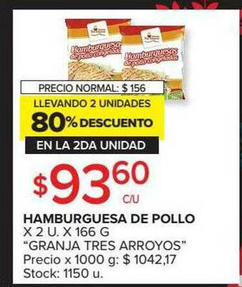 Carrefour Market Hamburguesa De Pollo oferta