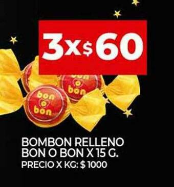 Supermercados DIA Bombon Relleno Bon O Bon oferta