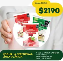 Super MAMI Yogur la serenísima línea clásica oferta