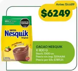 Super MAMI Cacao nesquik oferta