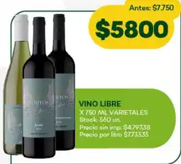 Super MAMI Vino libre oferta