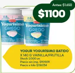 Super MAMI Yogur yogurísimo batido oferta
