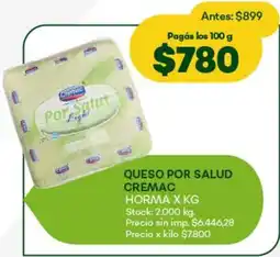 Super MAMI Queso por salud cremac oferta