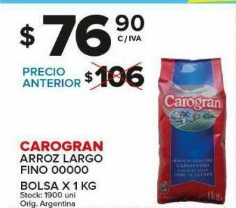 Carrefour Arroz largo carogran oferta