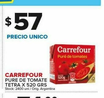 Carrefour Puré de tomate oferta