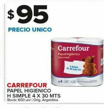 Carrefour Papel higiénico carrefour oferta