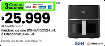 BGH freidora de aire 5 lt