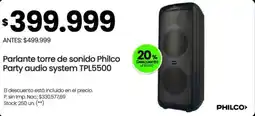 Changomas Philco party audio system oferta