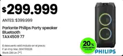 Changomas Philips party speaker bluetooth oferta