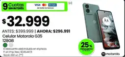 Changomas Motorola G35 celular 128 GB oferta