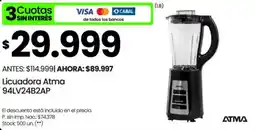 Changomas ATMA licuadora oferta