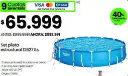 Changomas Set pileta estructural 12627 Its oferta