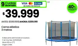 Changomas Cama elástica 3 metros oferta