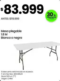 Changomas Mesa plegable 1.8 M oferta