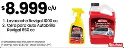 Changomas Lavacoche revigal 1000 cc + Cera para auto autobrillo revigal 650 cc oferta