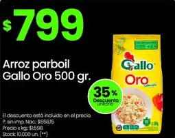 Changomas Gallo Oro arroz parboil oferta