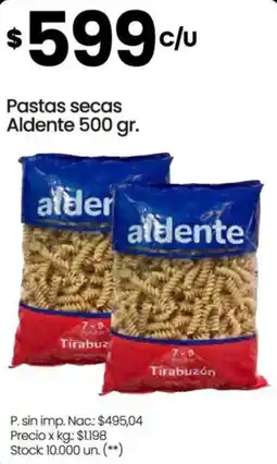 Changomas Aldente pastas secas oferta