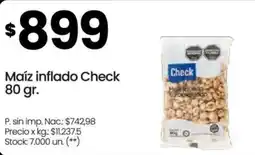 Changomas Check maíz inflado oferta