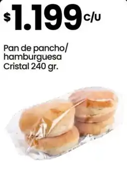 Changomas Cristal pan de pancho/hamburguesa oferta