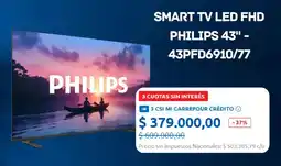 Carrefour Philips Smart LED TV FHD 43" oferta