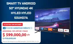 Carrefour Hyundai Smart TV 50"Android 4K HYLED oferta