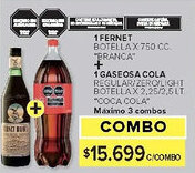 Carrefour Branca 1 fernet botella oferta