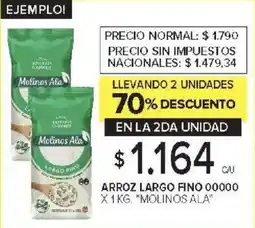 Carrefour Molinos ala arroz largo fino 00000 oferta