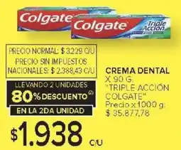Carrefour Triple acción colgate crema dental oferta