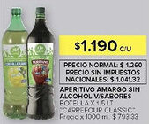 Carrefour Carrefour classic aperitivo amargo sin alcohol v/sabores botella oferta
